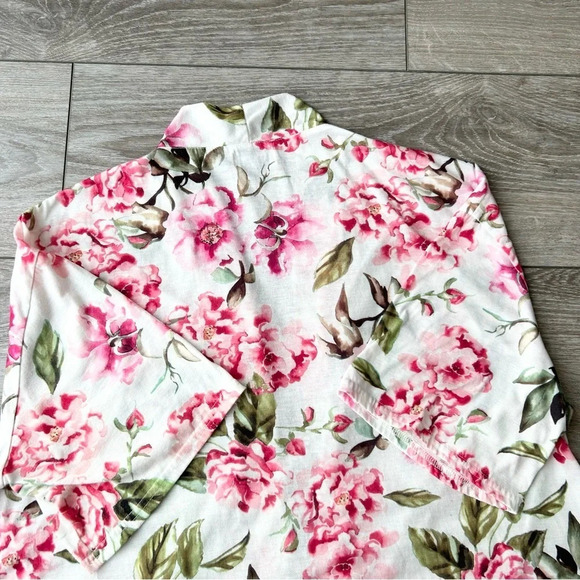 SHOW ME YOUR MUMU Brie robe Garden of blooms Short  Kimono Robe - Picture 11 of 13